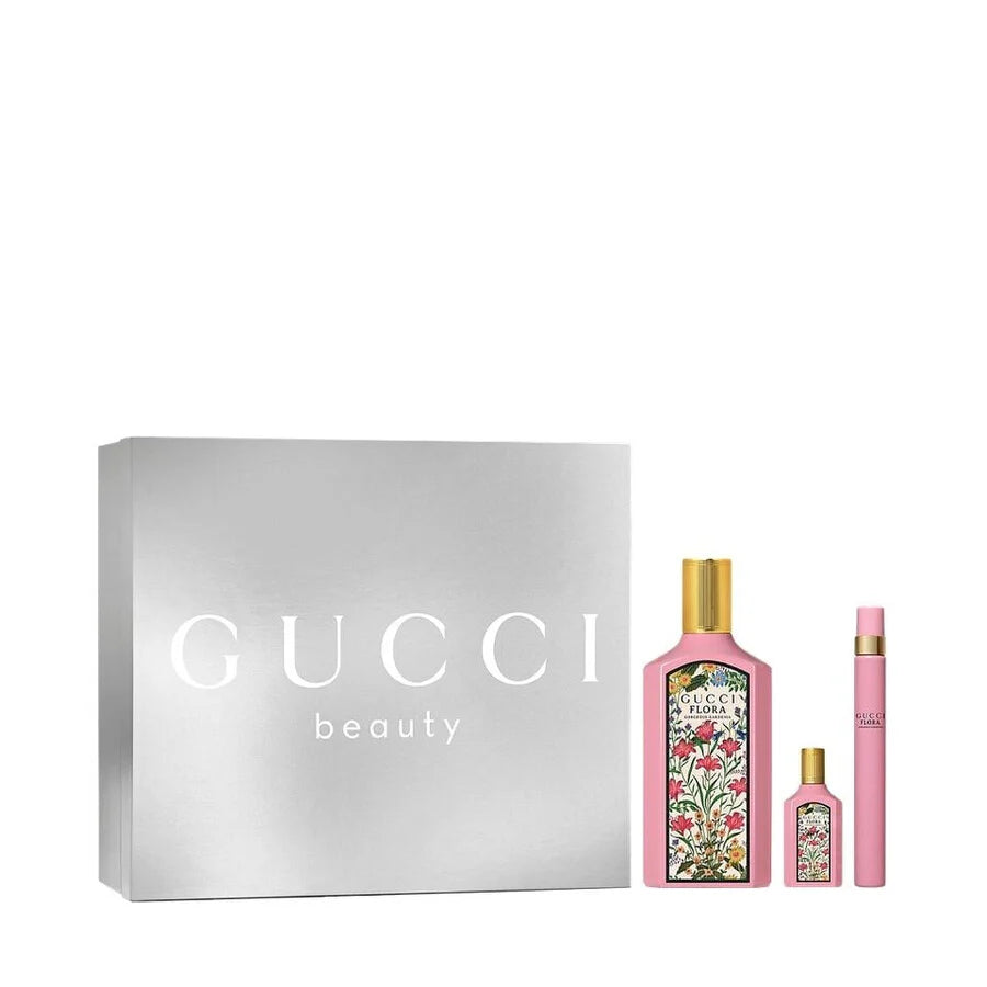 Gucci Gorgeous Gardenia Set 3.3oz EDP & .34oz Mini & .17oz Mini